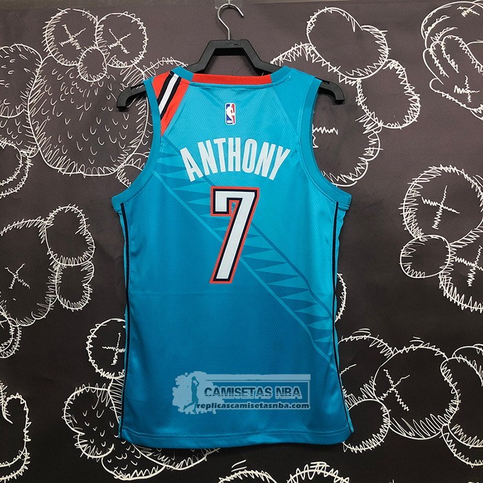 Camiseta Oklahoma City Thunder Carmelo Anthony NO 7 Ciudad 2018-19 Azul